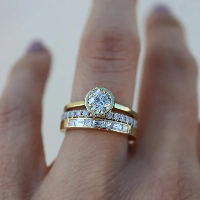 Sada vintage světlých prstenů