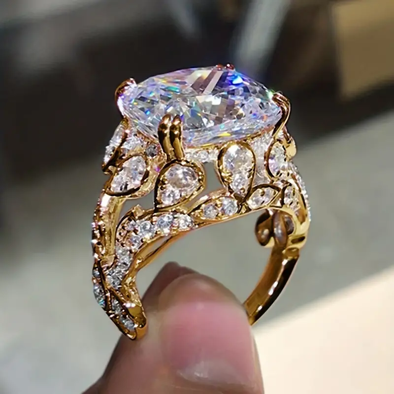 Vintage křišťálový prsten